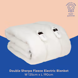 Russell Hobbs RHBDB8004 electric blanket Electric underblanket 200 W White Fleece - Additional view 2