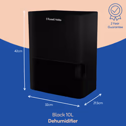 Russell Hobbs RHDH1001B dehumidifier 2 L 45.5 dB 340 W Black - Additional view 4