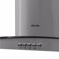 Abode AGCH6031SS 60cm Curved Glass Cooker Hood - Stainless Steel