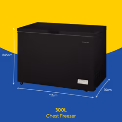 Russell Hobbs RH300CF201B freezer Chest freezer Freestanding 300 L E Black