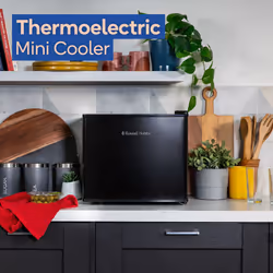 Russell Hobbs Mini Fridge 17 Litre Table Top Cooler Black RH17CLR1001B