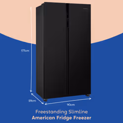 Russell Hobbs RH90AFF201B fridge-freezer Freestanding 442 L E Black