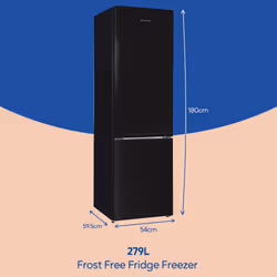 Russell Hobbs RH180FFFF551E1B fridge-freezer Freestanding 279 L E Black