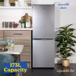 Russell Hobbs RH145FF501E1S fridge-freezer Freestanding 174 L E Silver - Additional view 5