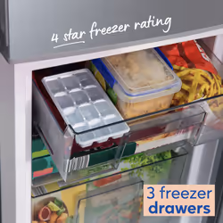 Russell Hobbs RH145FF501E1S fridge-freezer Freestanding 174 L E Silver - Additional view 7