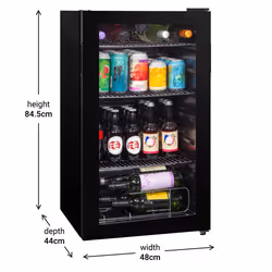 Kuhla K48BC101B wine cooler Compressor wine cooler Freestanding Black