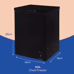 Russell Hobbs RH142CF0E1B freezer Chest freezer Freestanding 143 L E Black