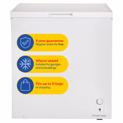Russell Hobbs RH198CF0E1W, 198 L, 9 kg/24h, SN-ST, 41 dB, E, White