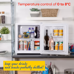 Russell Hobbs Mini Fridge 40L White Table Top Fridge, RHTTLF2E1W - Additional view 4