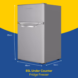 Russell Hobbs RH85UCFF482E1SS fridge-freezer Freestanding 85 L E Stainless steel - Additional view 2