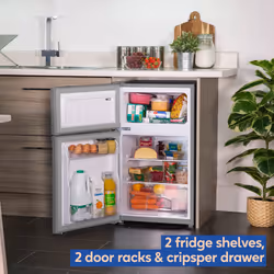 Russell Hobbs RH85UCFF482E1SS fridge-freezer Freestanding 85 L E Stainless steel - Additional view 5