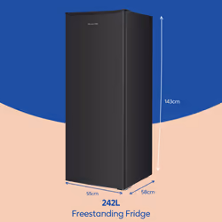 Russell Hobbs RH143FZ552E1B freezer Upright freezer Freestanding 168 L E Black