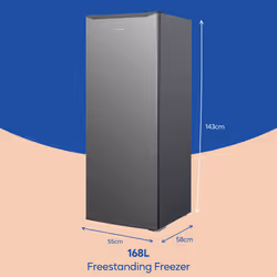 Russell Hobbs RH143FZ552E1SS freezer Upright freezer Freestanding 168 L E Stainless steel - Additional view 4