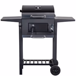 George Foreman GFCSBBQL, Charcoal + Firewood, 2 zone(s), 440 x 390 mm, China, Steel, 440 x 390 mm