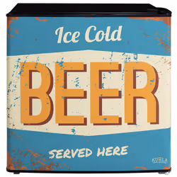 Kuhla KTTF0E6B-1011, Vintage Beer Design 45L Table Top Fridge, 45 L, 40 dB, E, Multicolour