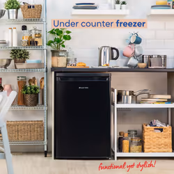 Russell Hobbs RH85UCFZ552E1B freezer Upright freezer Freestanding 91 L E Black