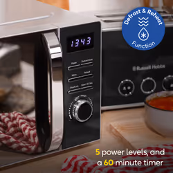 Russell Hobbs RHMD832B microwave Black Solo microwave Countertop 20 L 800 W - Additional view 6