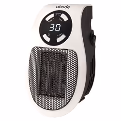 Abode APH1001 Ceramic Plug-in Heater in White, Ceramic, 15 - 30°, 12 h, Indoor, Wall, White