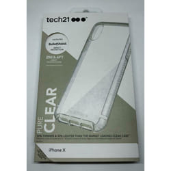 TECH 21 PURE CLEAR IMPACT CASE IPHONE X / XS SHOCK PROOF PROTECTION