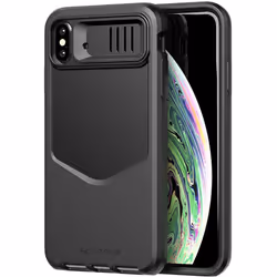 Tech21 Protective Case Cover with Lens Cover and Belt Holster for Apple iPhone XS Max - Black