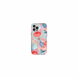Tech21 Evo Art Garden Floral Case Cover for Apple iPhone 12 Pro Max - Coral Red