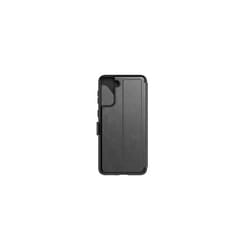 tech21 EvoWallet for Samsung S21 + 5G - Germ Fighting Antimicrobial Phone Case with 12 ft. Drop Protection, Smokey/Black
