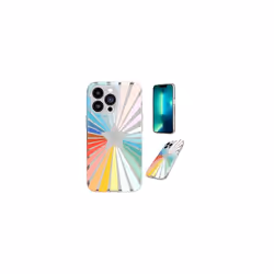 Tech21 Evo Art Rainbow Star Multi Drop Protection Strong Case for iPhone 13 Pro
