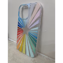 Case for iPhone 13 PRO MAX Rainbow Star Design + Tempered Glass New Retail Boxed