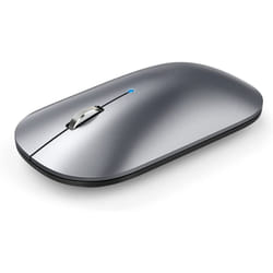 TECKNET Rechargeable Bluetooth Mouse, Slim Silent Wireless Mouse 2.4G/ Bluetooth 5.0/3.0 Portable Cordless Mice with USB Receiver & Type C Adapter 4 A