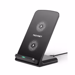 Wireless Charger, 15W Fast Wireless Charging Stand, Phone Charger Stand, Dual Charging Modes Compatible with iPhone 15 14 13  ...