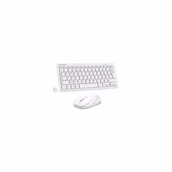 Mini Wireless Keyboard and Mouse Set, 2.4G Cordless USB Keyboard and Silent Mouse Comb with Nano USB Receiver, 12 Multimedia ...