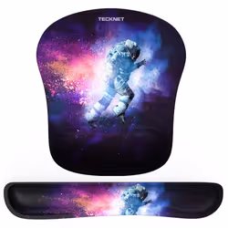 Wrist Rest Mat, Keyboard and Mouse Wrist Support Pad Set, Comfortable Memory Foam Mouse Mat with Wrist Cushion Support, Anti- ...