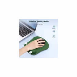 Mouse Mat with Memory Foam Rest -Non-slip Rubber base- Special-Textured Water-Resistant Surface