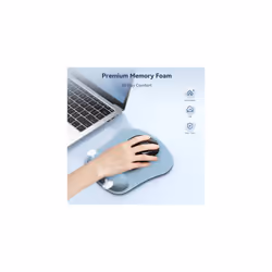 Mouse Mat with Memory Foam Rest -Non-slip Rubber base- Special-Textured Water-Resistant Surface