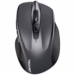 Bluetooth Mouse, 4800DPI Wireless Mouse Computer Silent Click USB Mice Bluetooth 3.0/5.0 and 2.4GHz Connectivity Mouse with 6 ...