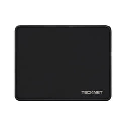 TECKNET Mouse Pad with Anti-fray Stitching  Waterproof Surface & Non-Slip Rubber Base with Stitched Edges Gaming Mouse Mat for Laptop Compatible with