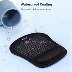 TECKNET 2 Pack Mouse Pad with Wrist Support  Ergonomic Gaming Mouse Pad Pain Relief  Portable Comfortable Mousepad for Computer  Laptop  Office  Home
