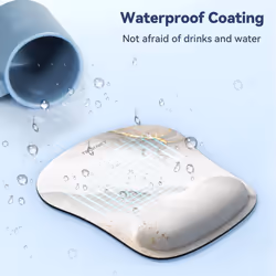 TECKNET Mouse Pad with Wrist Support  Ergonomic Gaming Mouse Pad Pain Relief  Portable Comfortable Mousepad for Computer  Laptop  Office Home and Trav