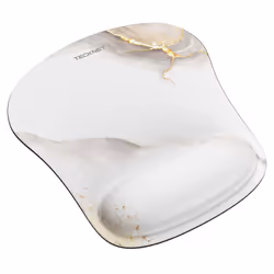 Mouse Mat with Memory Foam Rest -Non-slip Rubber base- Special-Textured Water-Resistant Surface
