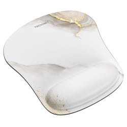 Mouse Mat with Memory Foam Rest -Non-slip Rubber base- Special-Textured Water-Resistant Surface