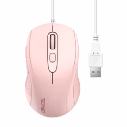 Wired Mouse, Mice Wired Optical USB Computer Mouse With 3600 DPI Tracking, Gaming Grade Sensor, 6 Buttons, Business Office Mo ...