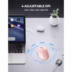 Wired Mouse, Mice Wired Optical USB Computer Mouse With 3600 DPI Tracking, Gaming Grade Sensor, 6 Buttons, Business Office Mouse PC/Laptop, Great