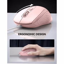 Wired Mouse, Mice Wired Optical USB Computer Mouse With 3600 DPI Tracking, Gaming Grade Sensor, 6 Buttons, Business Office Mouse PC/Laptop, Great