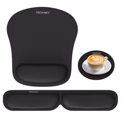 3-IN-1 Mouse pad with Wrist Rest, Ergonomic Mouse Pad,Memory Foam Mouse Pad with Wrist Rest Support, Keyboard Wrist Rest with ...