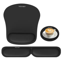 3-IN-1 Mouse pad with Wrist Rest, Ergonomic Mouse Pad,Memory Foam Mouse Pad with Wrist Rest Support, Keyboard Wrist Rest with Anti-Skid Base,
