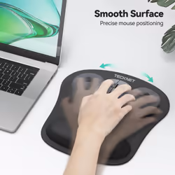 3-IN-1 Mouse pad with Wrist Rest, Ergonomic Mouse Pad,Memory Foam Mouse Pad with Wrist Rest Support, Keyboard Wrist Rest with Anti-Skid Base,