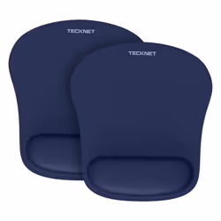 TECKNET 2 Pack Mouse Pad with Wrist Support  Ergonomic Gaming Mouse Pad Pain Relief  Portable Comfortable Mousepad for Comput ...