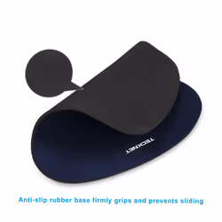 TECKNET 2 Pack Mouse Pad with Wrist Support  Ergonomic Gaming Mouse Pad Pain Relief  Portable Comfortable Mousepad for Computer  Laptop  Office  Home