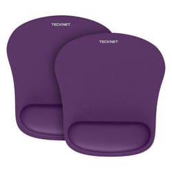 TECKNET 2 Pack Mouse Pad with Wrist Support  Ergonomic Gaming Mouse Pad Pain Relief  Portable Comfortable Mousepad for Computer  Laptop  Office  Home