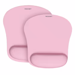 TECKNET 2 Pack Mouse Pad with Wrist Support  Ergonomic Gaming Mouse Pad Pain Relief  Portable Comfortable Mousepad for Comput ...